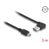 Delock Cable EASY-USB 2.0 Type-A male angled left / right > USB 2.0 Type Mini-B male 3 m