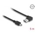 Delock Cable EASY-USB 2.0 Type-A male angled left / right > USB 2.0 Type Mini-B male 5 m