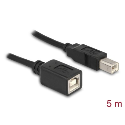Delock Extension Cable USB 2.0 B male > B female 5 m