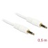 Delock Cable Stereo Jack 3.5 mm 4 pin male  male 0.5 m