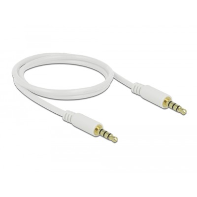 Delock Cable Stereo Jack 3.5 mm 4 pin male  male 1 m 2
