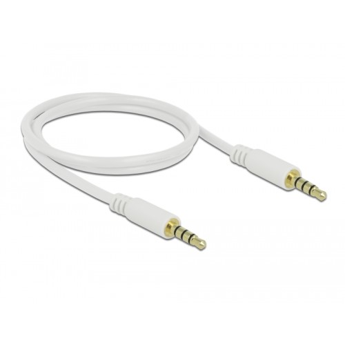 Delock Cable Stereo Jack 3.5 mm 4 pin male  male 1 m