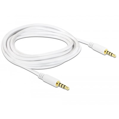 Delock Cable Stereo Jack 3.5 mm 4 pin male  male 2 m 2