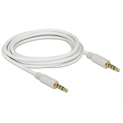 Delock Cable Stereo Jack 3.5 mm 4 pin male  male 3 m 2