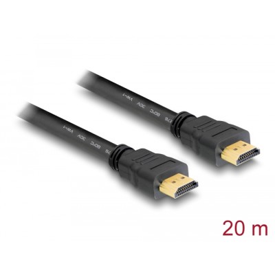 Delock Cable High Speed HDMI with Ethernet – HDMI A male-HDMI A male 20 m