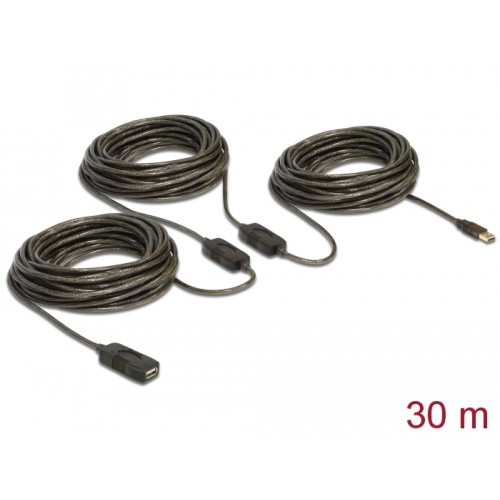 Delock Cable USB 2.0 Extension, active 30 m