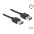 Delock Cable EASY-USB 2.0 Type-A male > EASY-USB 2.0 Type-A male 5 m black