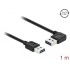 Delock Cable EASY-USB 2.0 Type-A male > EASY-USB 2.0 Type-A male angled left / right 1 m