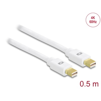 Delock Cable Mini DisplayPort 1.2 male > Mini DisplayPort male 4K 60 Hz 0.5 m