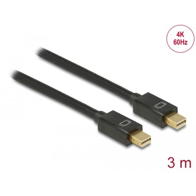 Delock Cable Mini DisplayPort 1.2 male  Mini DisplayPort male 4K 60 Hz 3 m