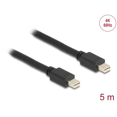Delock Cable Mini DisplayPort 1.2 male  Mini DisplayPort male 4K 60 Hz 5 m