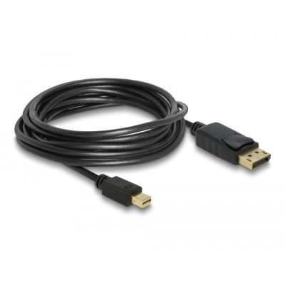 Delock Cable Mini DisplayPort 1.2 male  DisplayPort male 4K 60 Hz 5.0 m 2