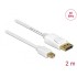 Delock Cable Mini DisplayPort 1.2 male > DisplayPort male 4K 60 Hz 2.0 m
