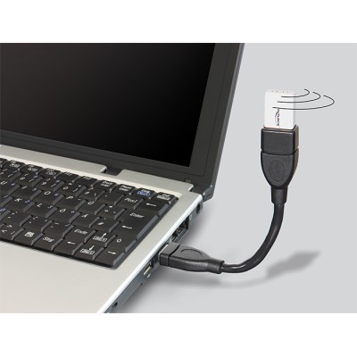 Delock Cable USB 2.0 Type-A male > USB 2.0 Type-A female ShapeCable 0.15 m 2