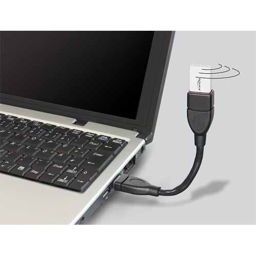 Delock Cable USB 2.0 Type-A male > USB 2.0 Type-A female ShapeCable 0.15 m