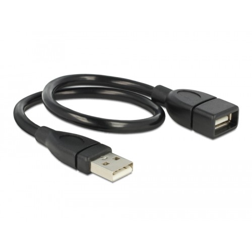 Delock Cable USB 2.0 Type-A male > USB 2.0 Type-A female ShapeCable 0.35 m