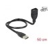 Delock Cable USB 2.0 Type-A male > USB 2.0 Type-A female ShapeCable 0.5 m