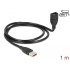 Delock Cable USB 2.0 A male > USB 2.0 A female ShapeCable 1 m