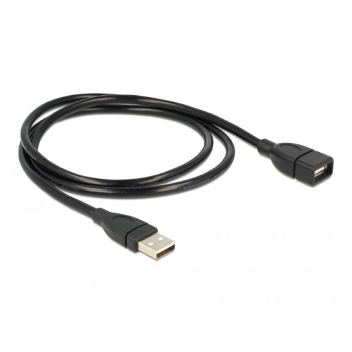 Delock Cable USB 2.0 A male > USB 2.0 A female ShapeCable 1 m