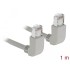 Delock Network cable RJ45 Cat.6A S/FTP upwards / upwards angled 1 m