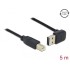Delock Cable EASY-USB 2.0 Type-A male angled up / down > USB 2.0 Type-B male 5 m