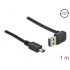 Delock Cable EASY-USB 2.0 Type-A male angled up / down > USB 2.0 Type Mini-B male 1 m