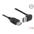 Delock Extension cable EASY-USB 2.0 Type-A male angled up / down > USB 2.0 Type-A female black 1 m