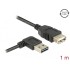 Delock Extension cable EASY-USB 2.0 Type-A male angled left / right  USB 2.0 Type-A female 1 m