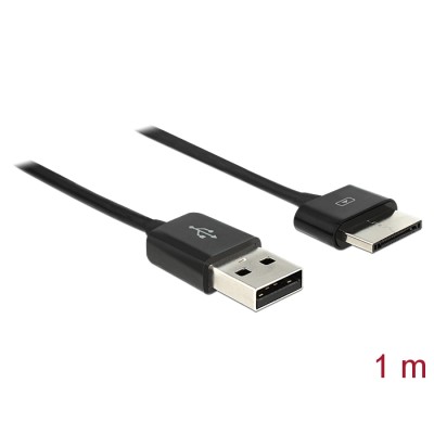 Delock Sync- and charging cable USB 2.0 male > ASUS Eee Pad 36 pin male 1 m