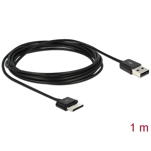 Delock Sync- and charging cable USB 2.0 male > ASUS Eee Pad 36 pin male 1 m