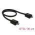 Delock Power Sharing Cable Micro USB-B male > Micro USB-B male OTG