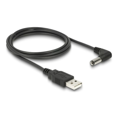 Delock Cable USB Power  DC 5.5 x 2.1 mm Male 90° 1.5 m 2