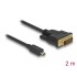 Delock HDMI cable Micro-D male > DVI 24+1 male 2 m