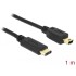 Delock Cable USB Type-C™ 2.0 male > USB 2.0 Type Mini-B male 1.0 m black