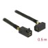 Delock Cable Mini SAS HD SFF-8643  Mini SAS HD SFF-8643 angled 0.5 m