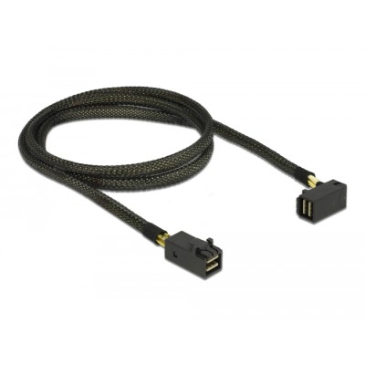 Delock Cable Mini SAS HD SFF-8643  Mini SAS HD SFF-8643 angled 1 m 2
