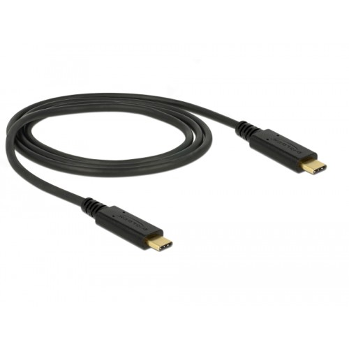 Delock USB 3.1 Gen 2 (10 Gbps) cable Type-C to Type-C 1 m PD 3 A E-Marker