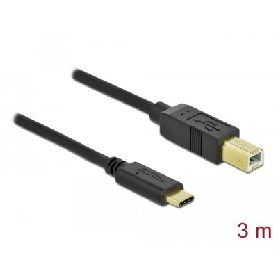 Delock USB 2.0 cable Type-C to Type-B 3 m