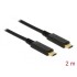 Delock USB 3.1 Gen 1 (5 Gbps) cable Type-C to Type-C 2 m PD 3 A E-Marker