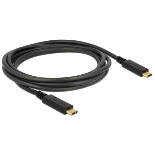 Delock USB 3.1 Gen 1 (5 Gbps) cable Type-C to Type-C 2 m PD 3 A E-Marker