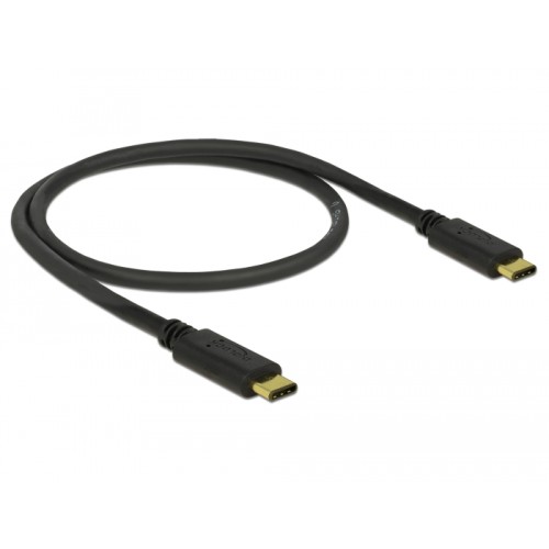 Delock USB 2.0 cable Type-C to Type-C 0.5 m 3 A
