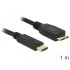 Delock Cable SuperSpeed USB 10 Gbps (USB 3.1, Gen 2) USB Type-C™ male > USB type Micro-B male 1 m black
