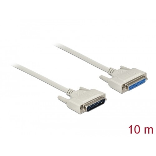Delock Serial Cable D-Sub 25 male to female 10 m