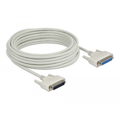 Delock Serial Cable D-Sub 25 male to female 10 m 2