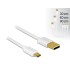 Delock Data and Fast Charging Cable USB 2.0 Type-A male  USB 2.0 Type Micro-B male 3 pieces set white