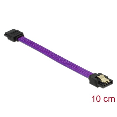 Delock SATA 6 Gb/s Cable 10 cm violet