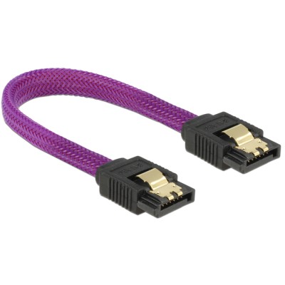 Delock SATA 6 Gb/s Cable 10 cm violet 2