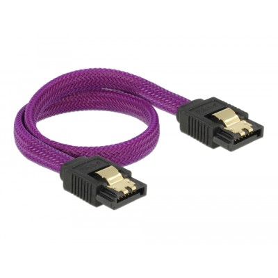 Delock SATA 6 Gb/s Cable 30 cm violet 2