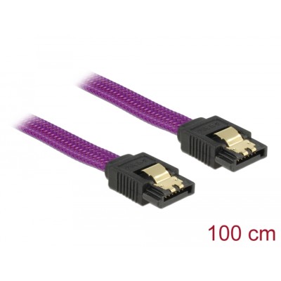 Delock SATA 6 Gb/s Cable 100 cm violet