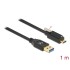 Delock SuperSpeed USB 10 Gbps (USB 3.2 Gen 2) Cable Type-A male to USB Type-C™ male with screw on top 1 m